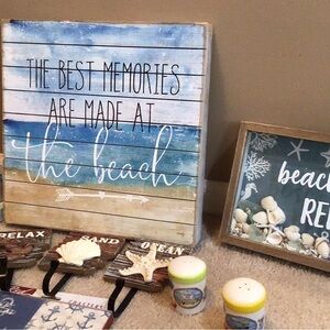 Beach Themed Wall Art Set